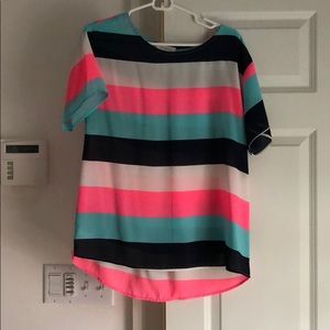 Cherish Multi Colored Striped Spring Top